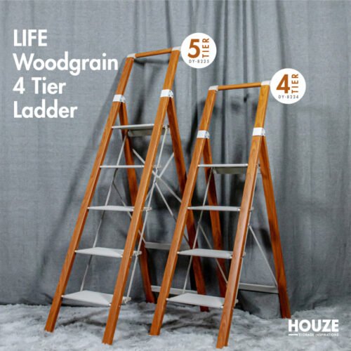 HOUZE - LIFE Woodgrain 4 | 5 Tier Ladder