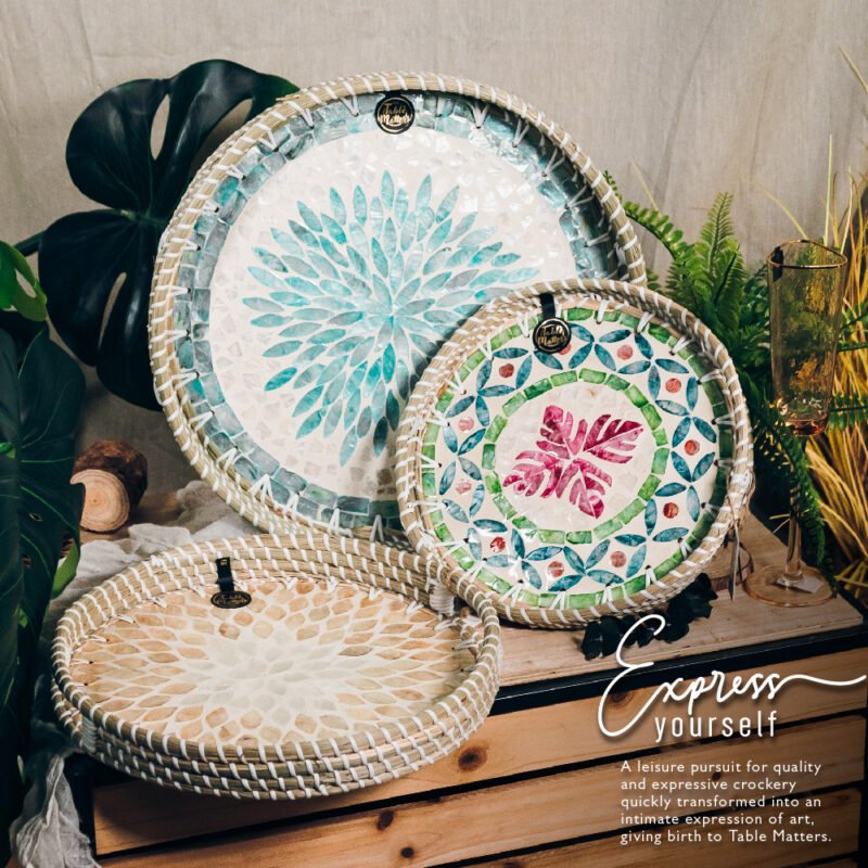 ORNATE Rattan Serving Tray Collection